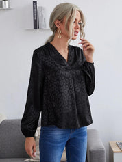 KOTTY Casual Printed Women Black, Grey Top 