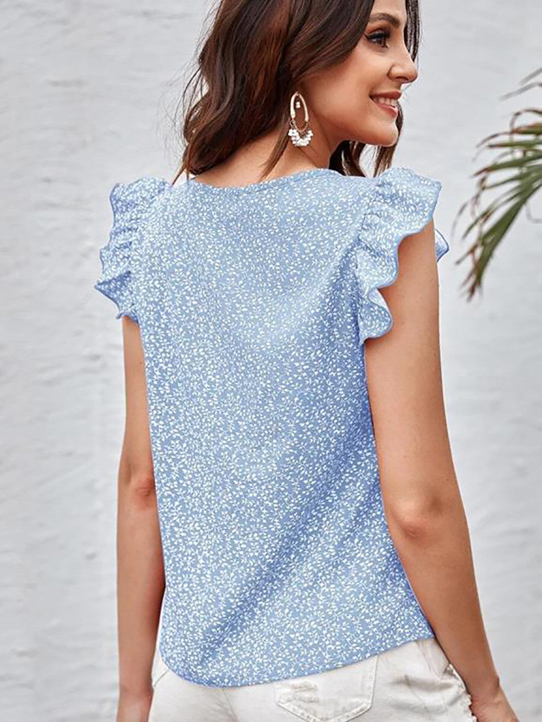 KOTTY Casual Printed Women Blue Top 
