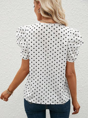 KOTTY Casual Printed Women White, Black Top 