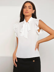 KOTTY Casual Solid Women White Top 