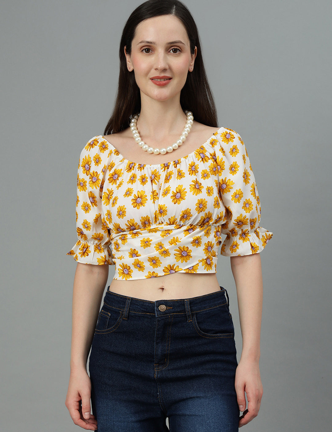 KOTTY Casual Printed Women Multicolor Top 