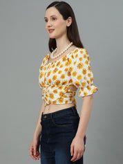KOTTY Casual Printed Women Multicolor Top 