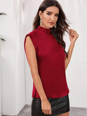 KOTTY Casual Solid Women Maroon Top 
