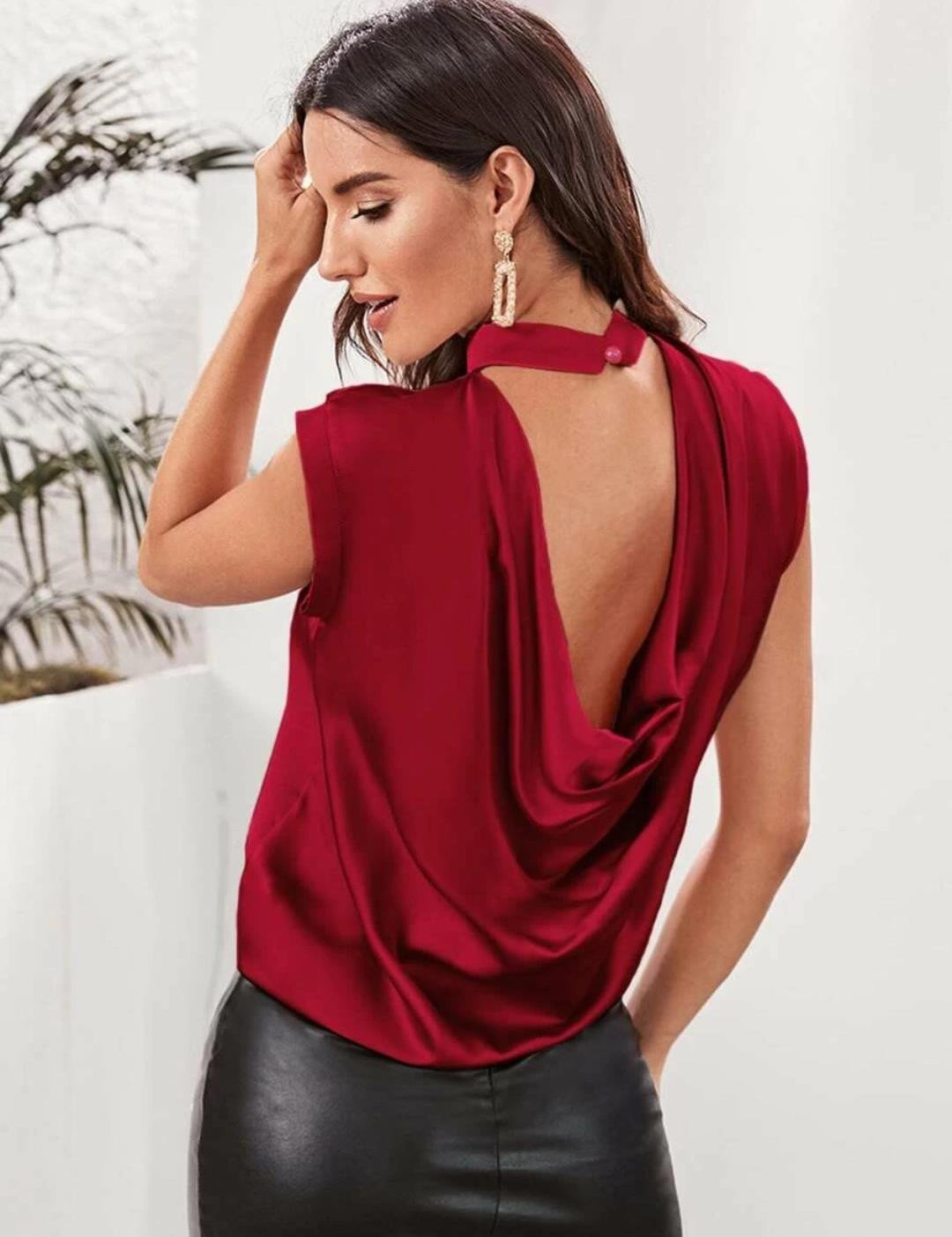 KOTTY Casual Solid Women Maroon Top 
