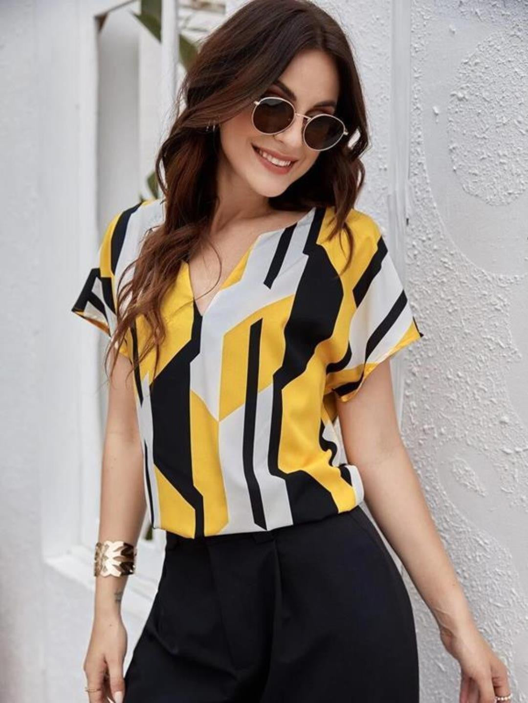 KOTTY Casual Printed Women Multicolor Top 