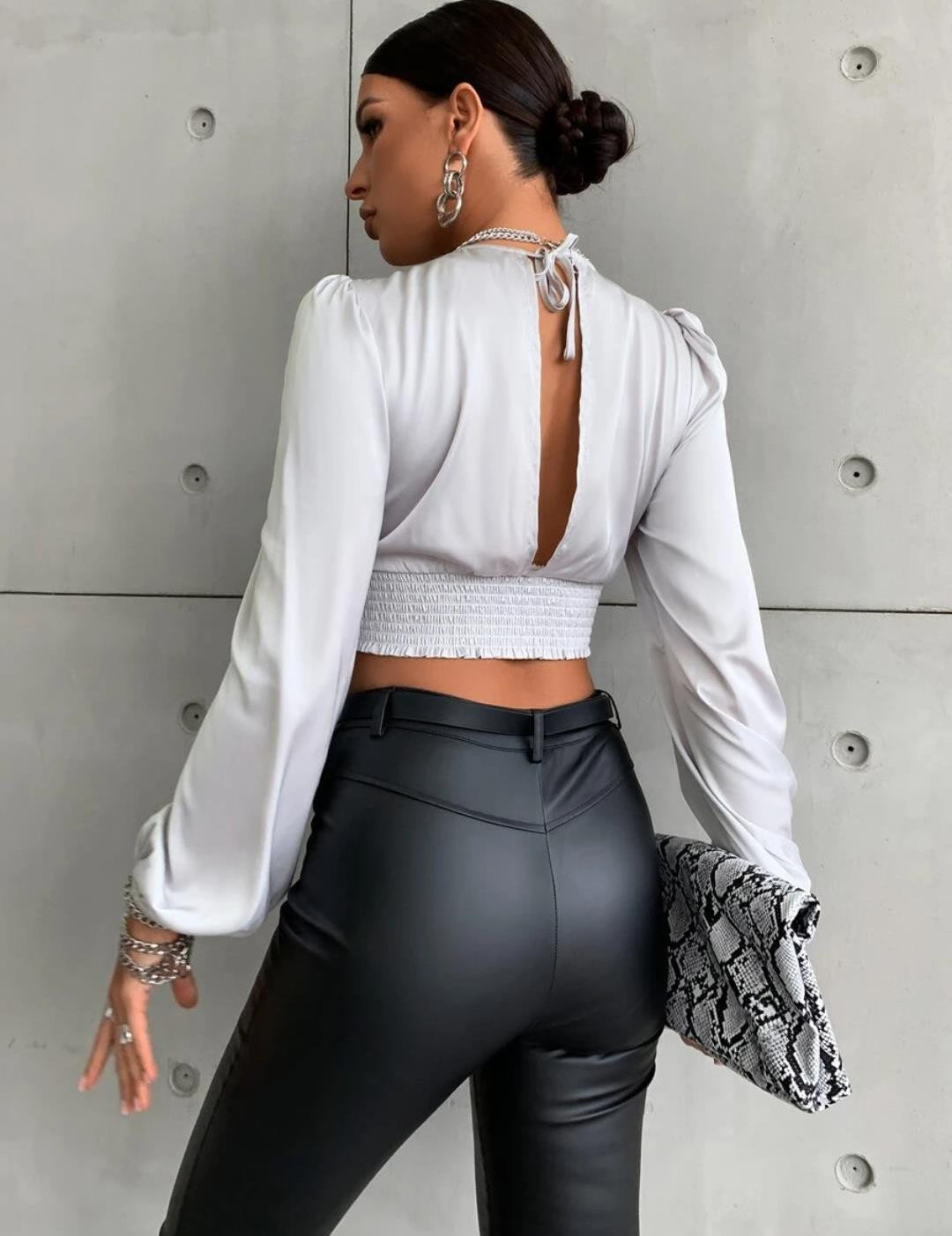 KOTTY Casual Solid Women Grey Top 