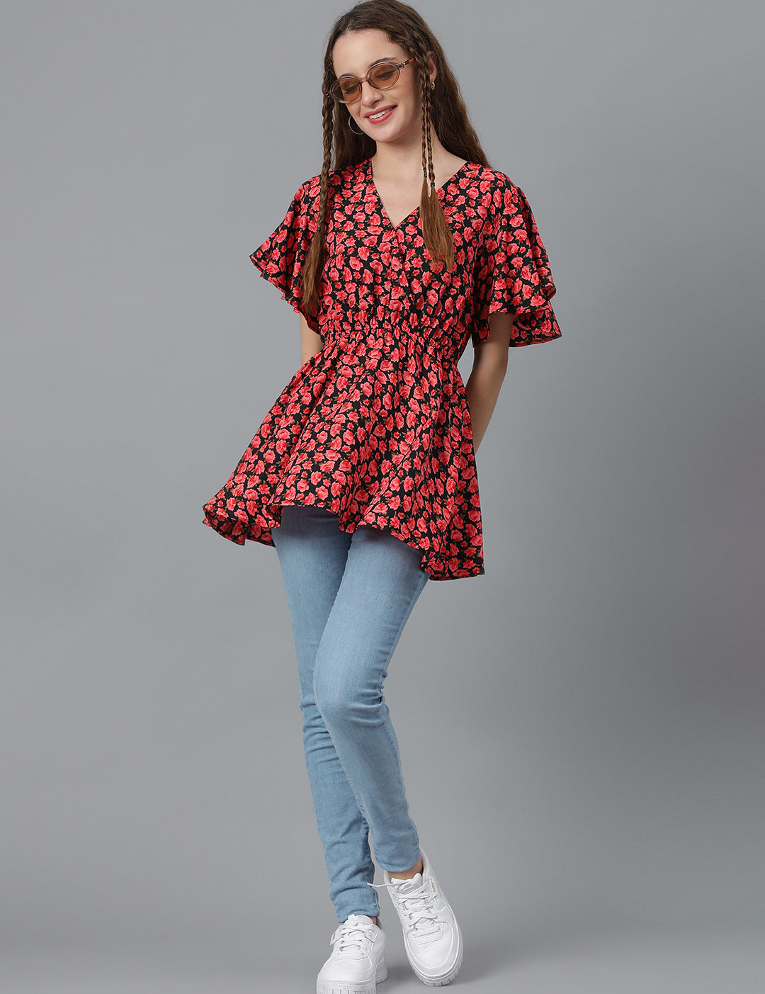 KOTTY Casual Printed Women Multicolor Top 