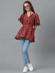 KOTTY Casual Printed Women Multicolor Top 