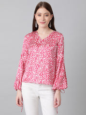 KOTTY Casual Printed Women Multicolor Top 