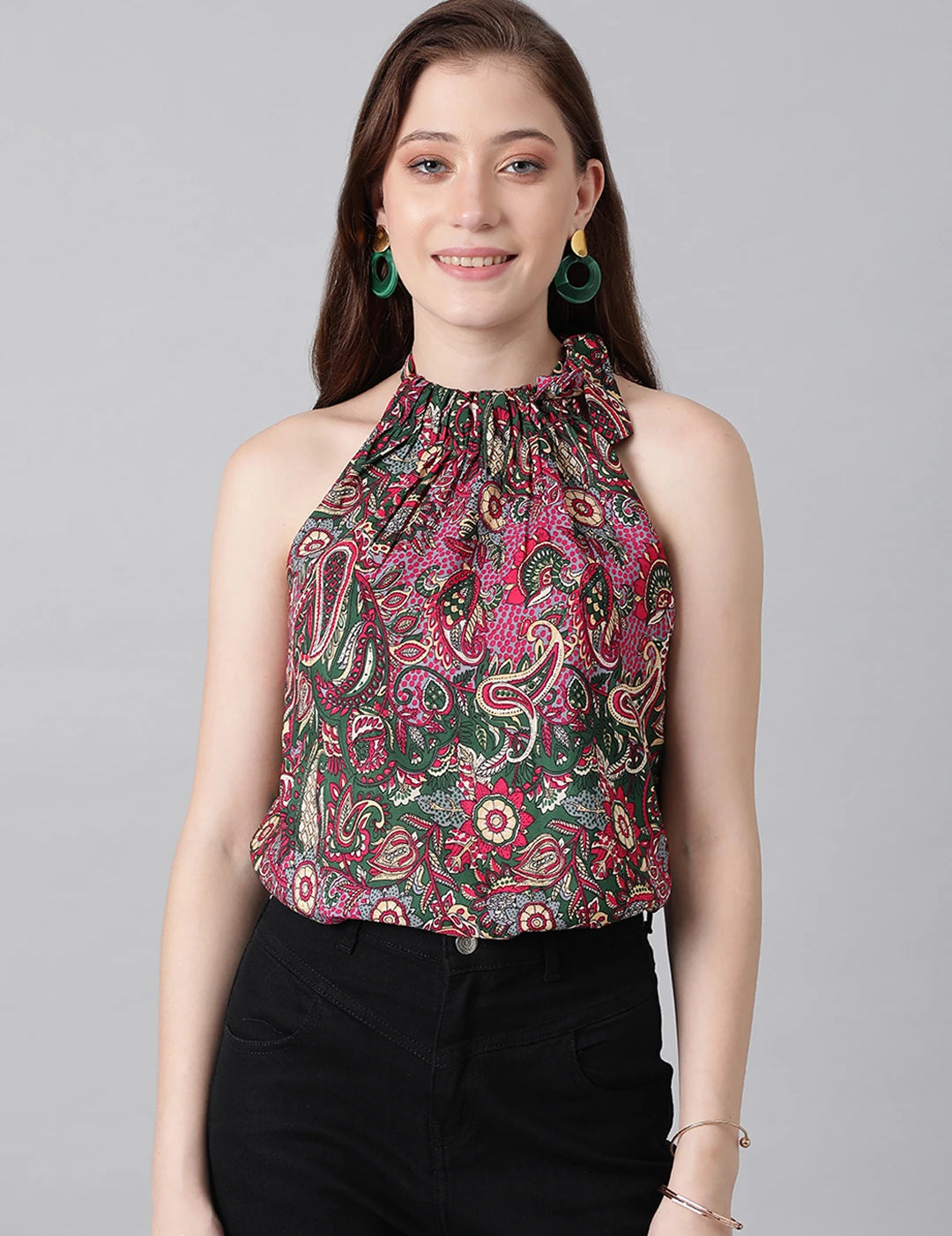 KOTTY Casual Printed Women Multicolor Top 