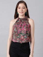 KOTTY Casual Printed Women Multicolor Top 