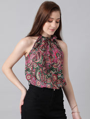 KOTTY Casual Printed Women Multicolor Top 