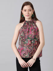 KOTTY Casual Printed Women Multicolor Top 