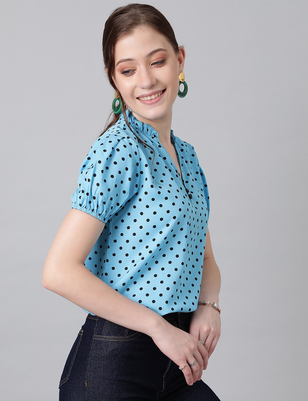 KOTTY Casual Printed Women Multicolor Top 