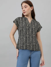 KOTTY Casual Printed Women Multicolor Top 