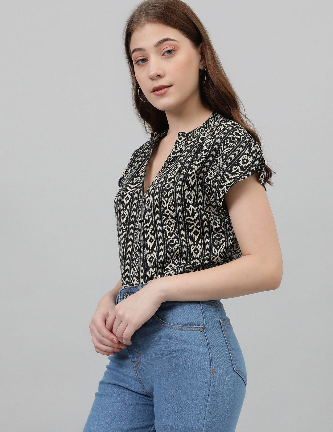 KOTTY Casual Printed Women Multicolor Top 