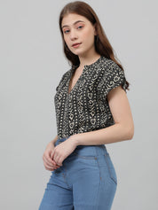 KOTTY Casual Printed Women Multicolor Top 