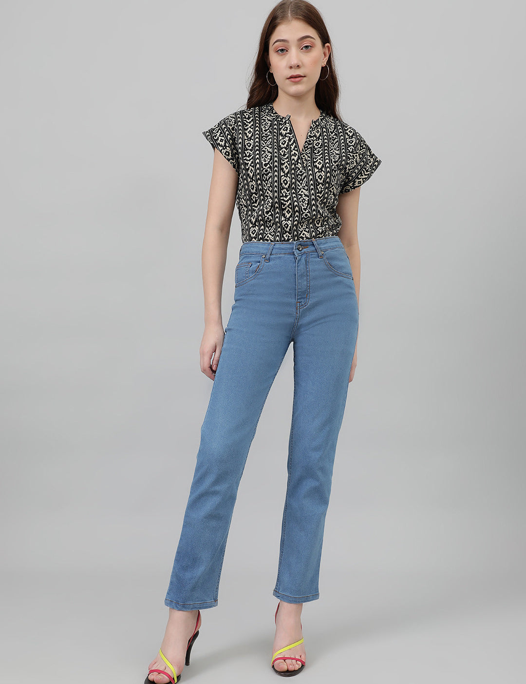 KOTTY Casual Printed Women Multicolor Top 