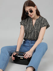 KOTTY Casual Printed Women Multicolor Top 