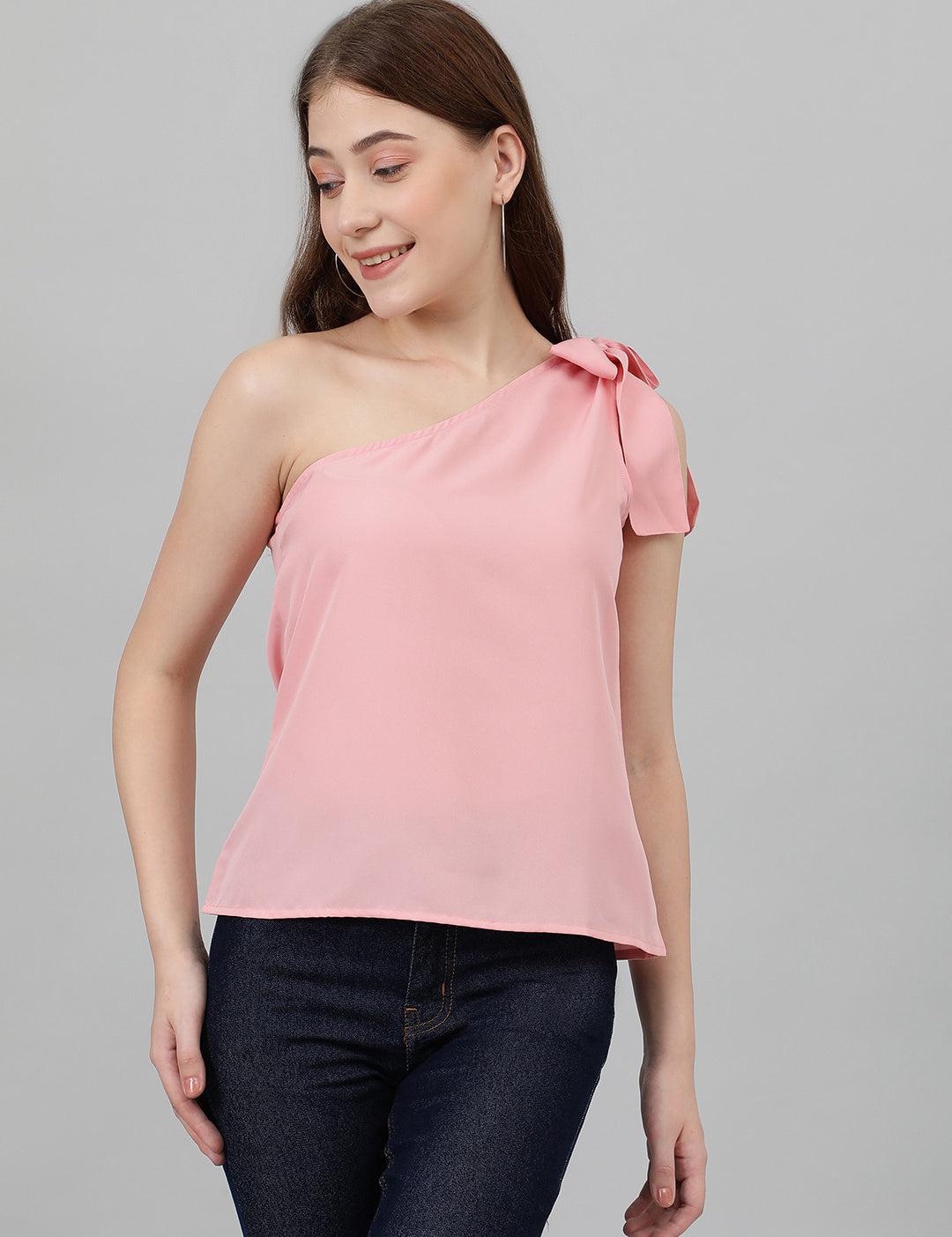 KOTTY Casual Solid Women Pink Top 