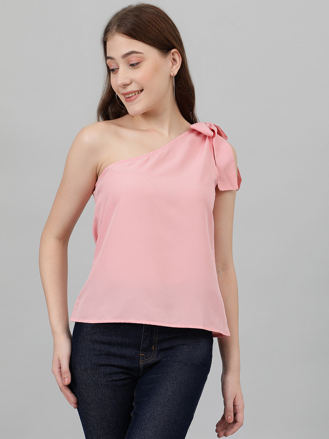 KOTTY Casual Solid Women Pink Top 
