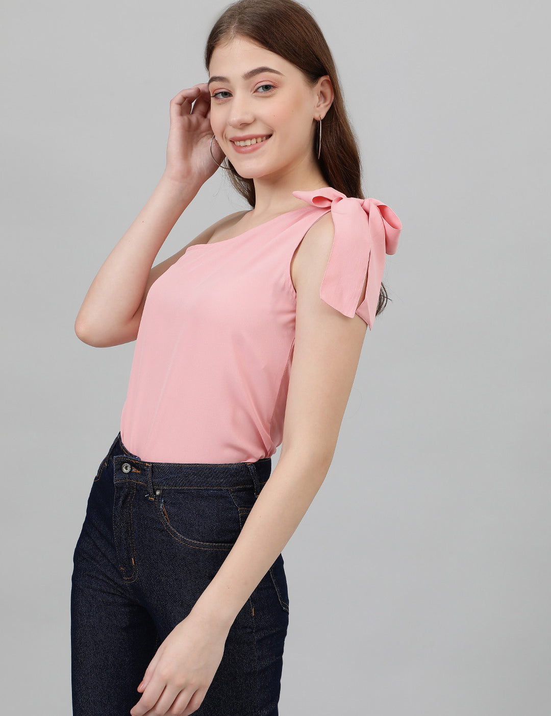 KOTTY Casual Solid Women Pink Top 