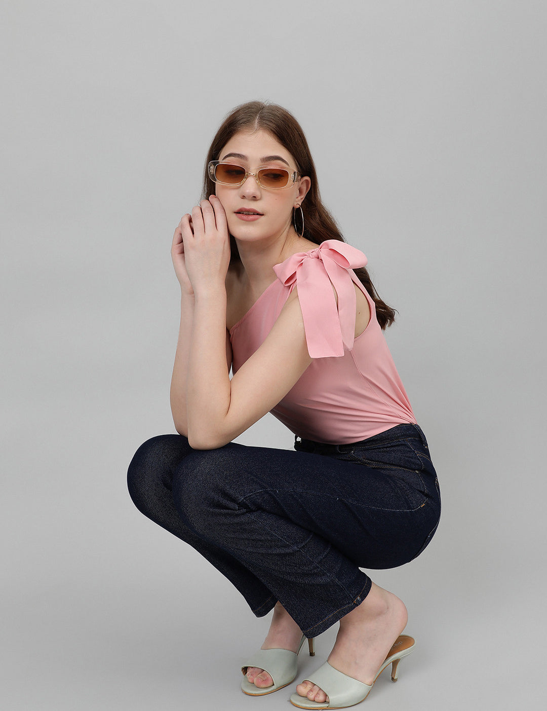 KOTTY Casual Solid Women Pink Top 