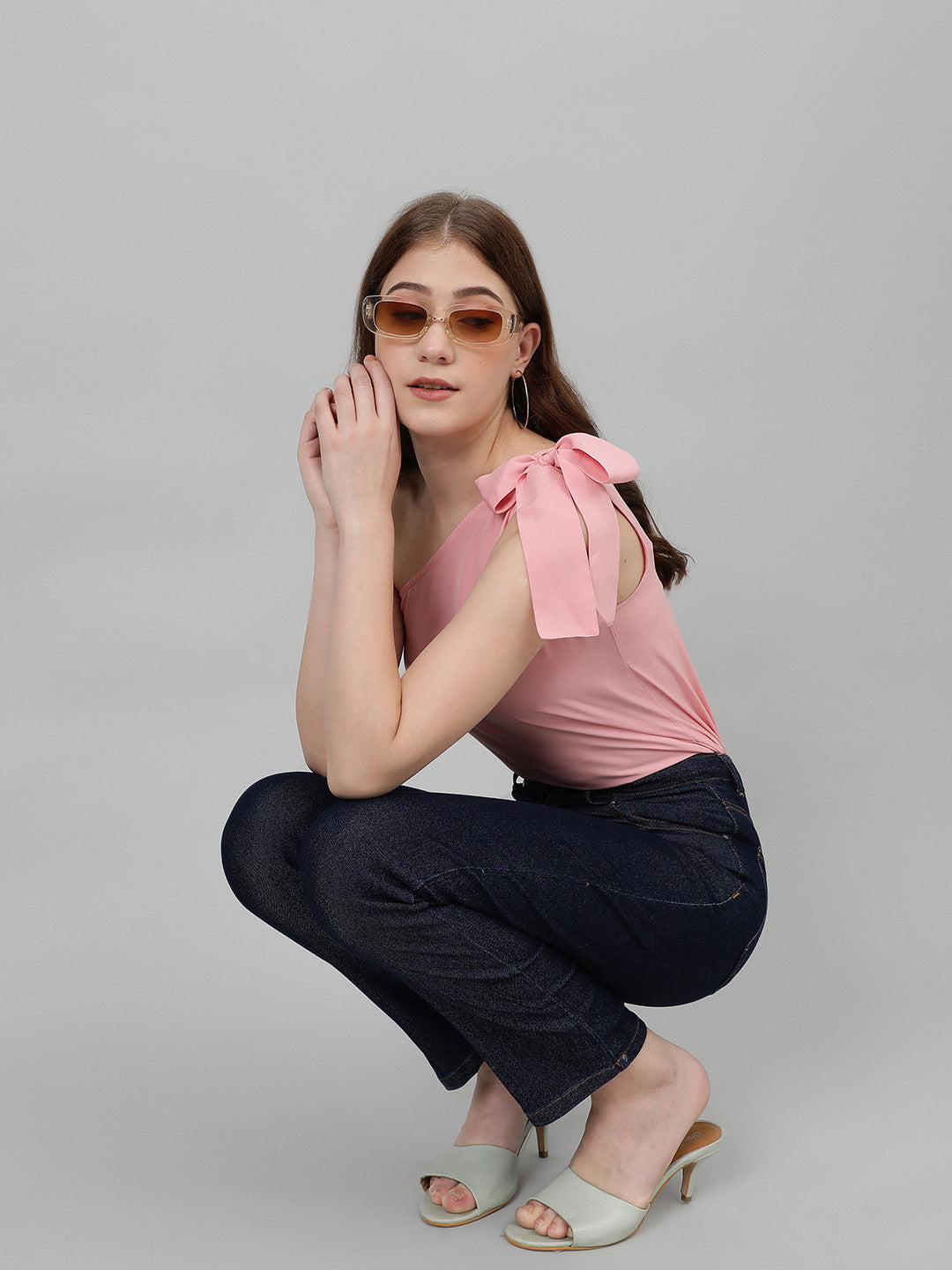 KOTTY Casual Solid Women Pink Top 