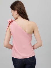 KOTTY Casual Solid Women Pink Top 