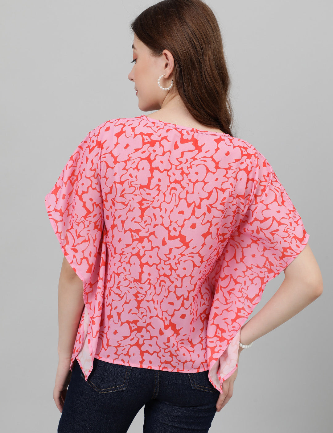 KOTTY Casual Printed Women Pink Top 