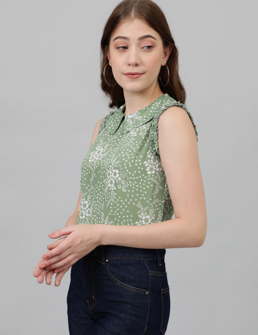 KOTTY Casual Floral Print Women Multicolor Top 