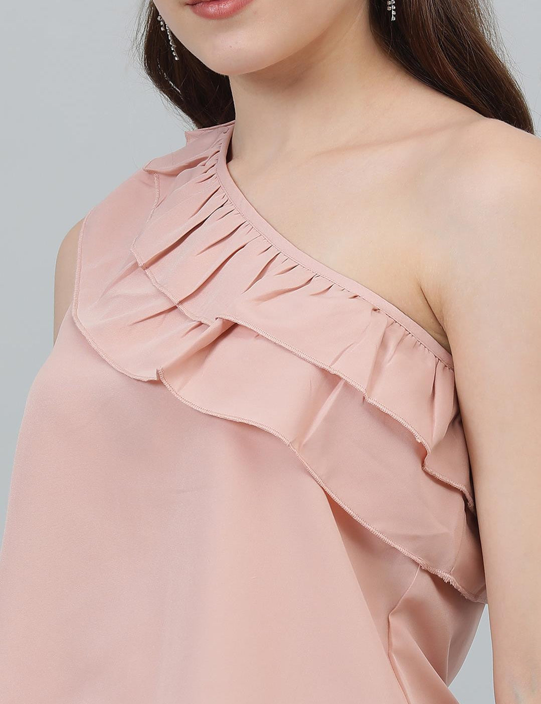 KOTTY Casual Solid Women Pink Top 