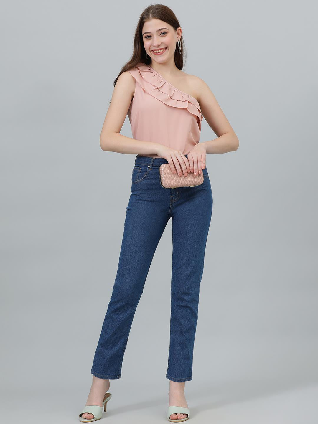 KOTTY Casual Solid Women Pink Top 