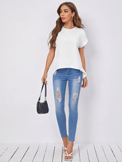 KOTTY Casual Solid Women White Top 