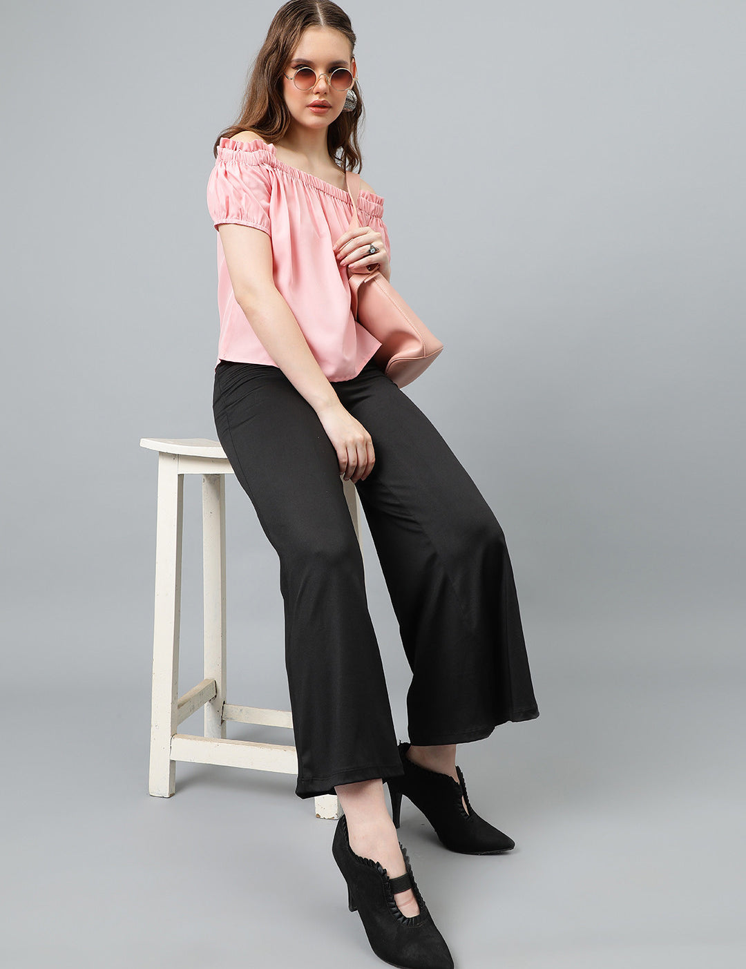 KOTTY Casual Solid Women Pink Top 