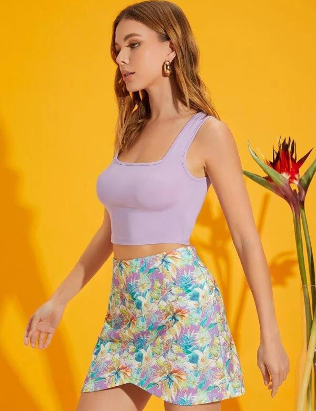 KOTTY Casual Solid Women Purple Top 