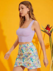KOTTY Casual Solid Women Purple Top 