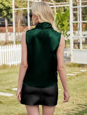 KOTTY Party Solid Women Green Top 