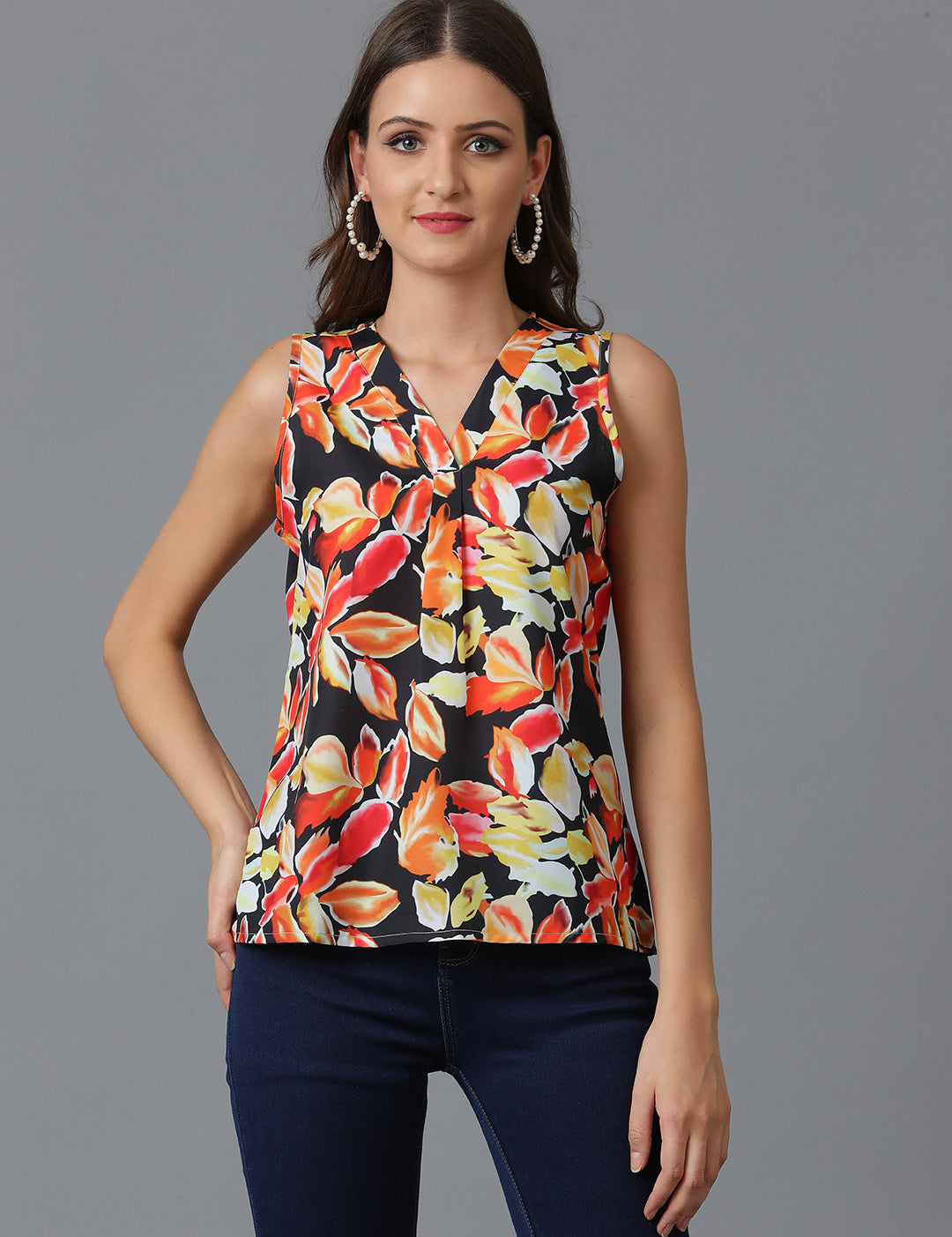 KOTTY Casual Printed Women Multicolor Top 