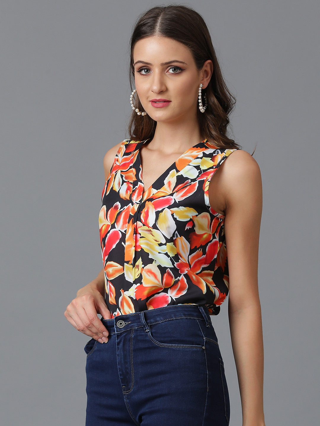 KOTTY Casual Printed Women Multicolor Top 
