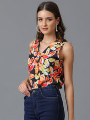 KOTTY Casual Printed Women Multicolor Top 
