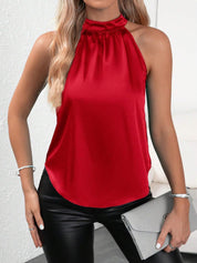 KOTTY Casual Solid Women Red Top 