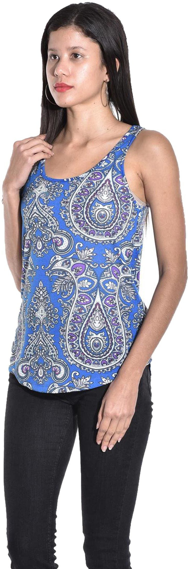 KOTTY Casual Sleeveless Printed Women Multicolor Top 