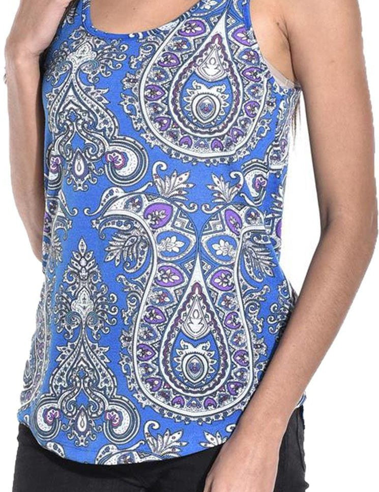 KOTTY Casual Sleeveless Printed Women Multicolor Top 