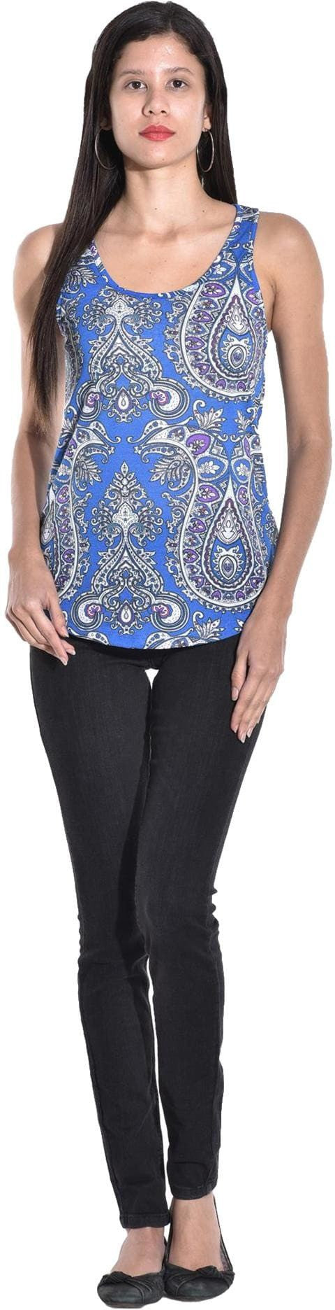 KOTTY Casual Sleeveless Printed Women Multicolor Top 