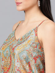KOTTY Casual Printed Women Multicolor Top 