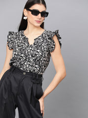 KOTTY Casual Printed Women Multicolor Top 