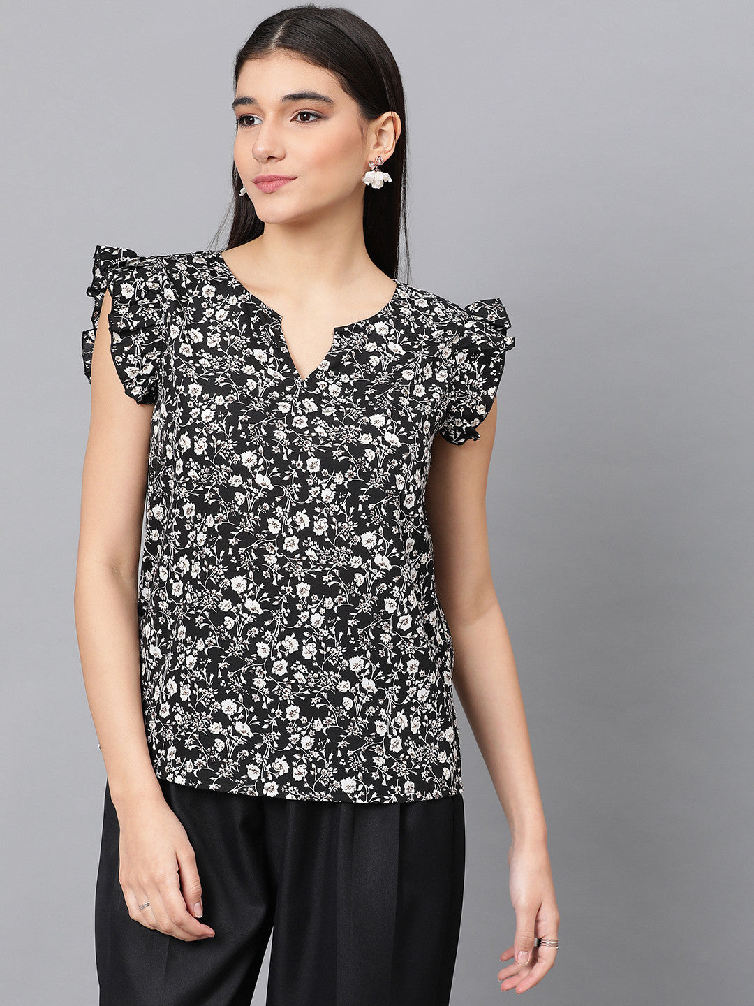 KOTTY Casual Printed Women Multicolor Top 