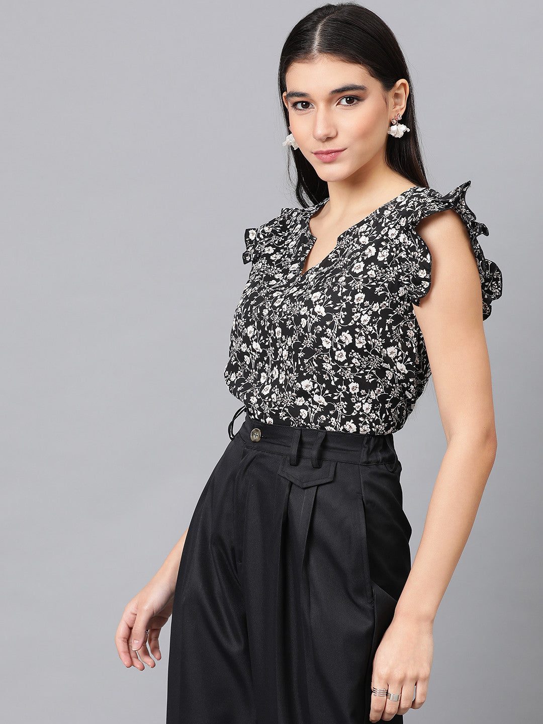 KOTTY Casual Printed Women Multicolor Top 
