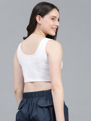 KOTTY Casual Printed Women White Top 